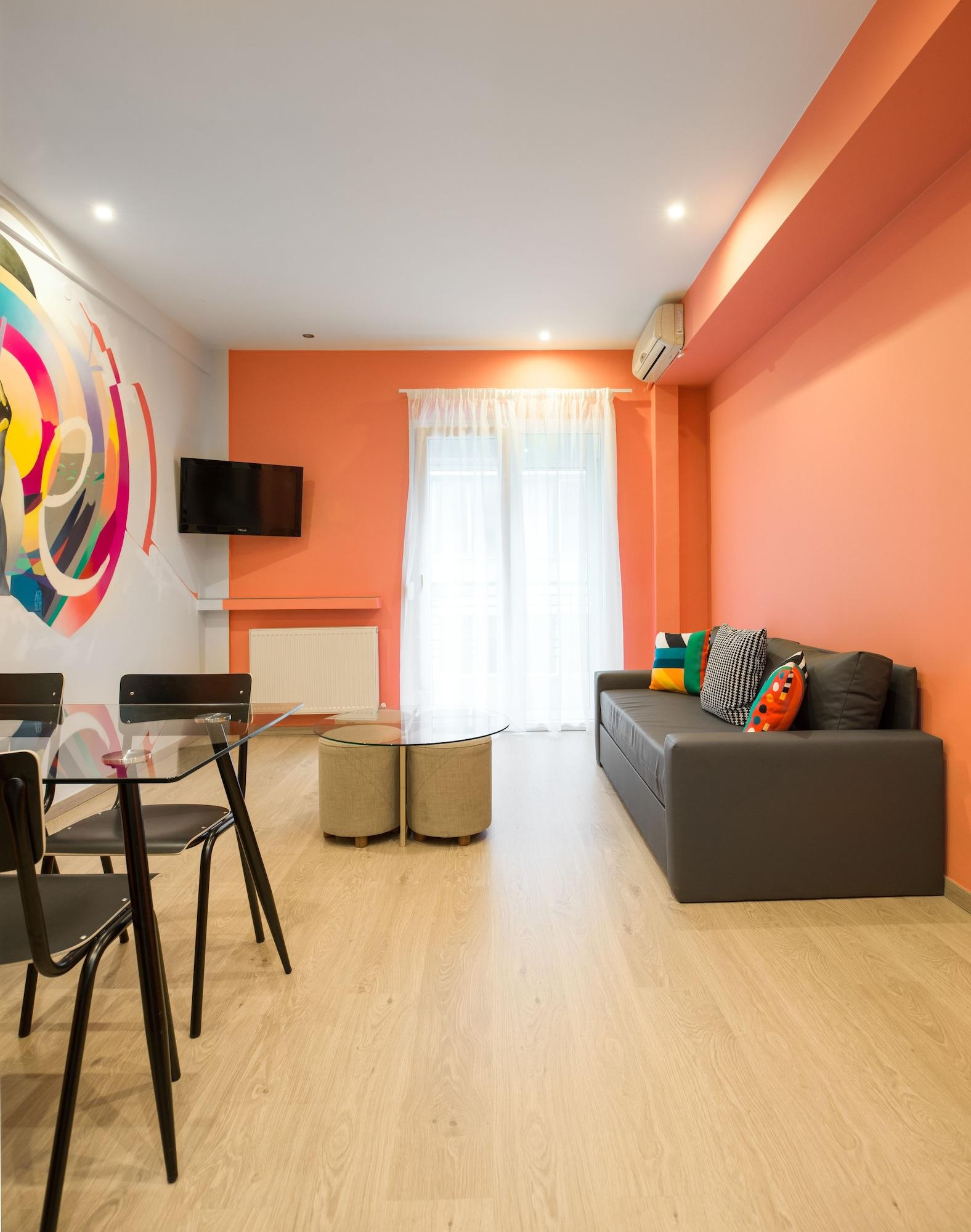 Ferienwohnung Colors Thessaloniki Living Exterior foto