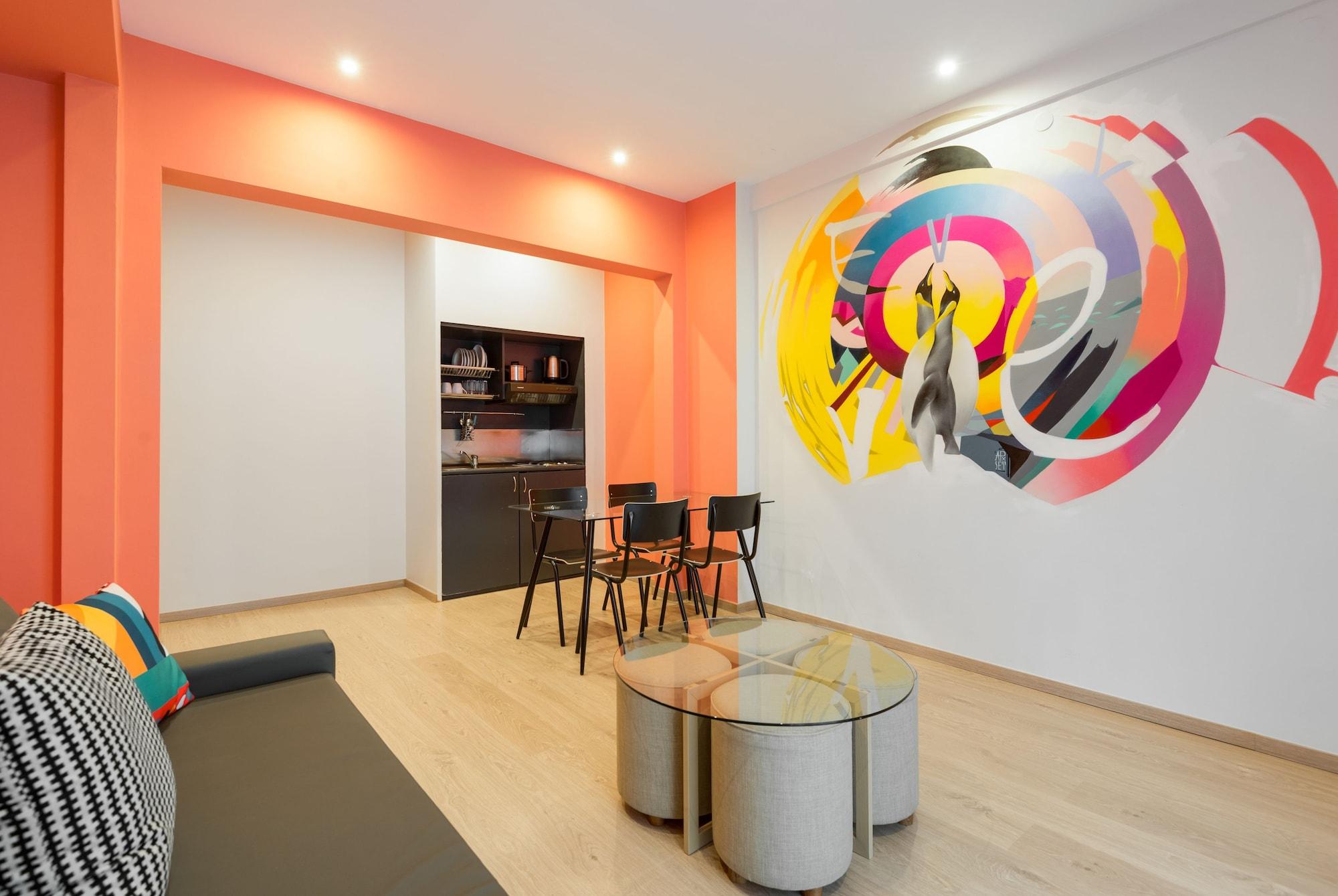 Ferienwohnung Colors Thessaloniki Living Exterior foto