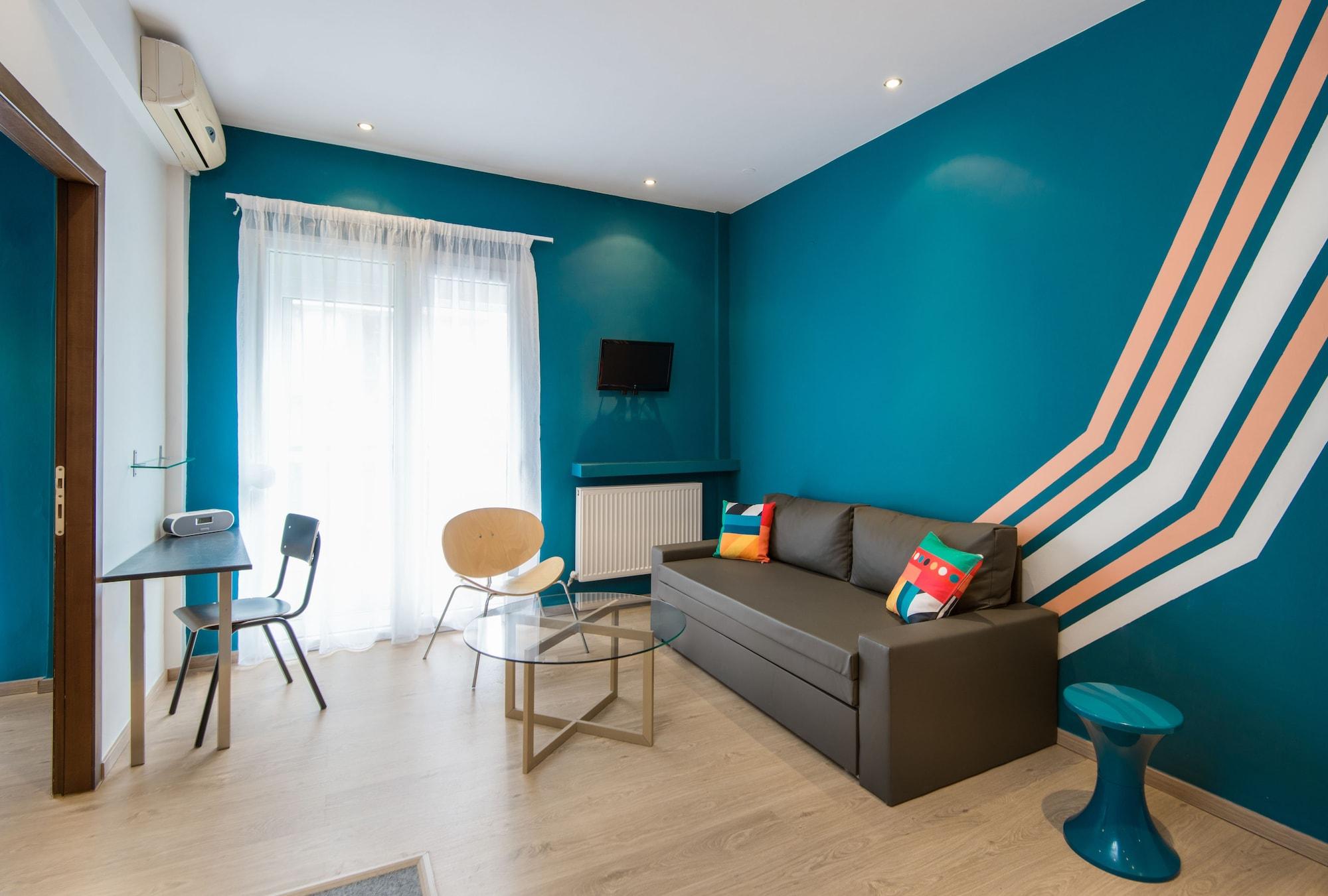 Ferienwohnung Colors Thessaloniki Living Exterior foto