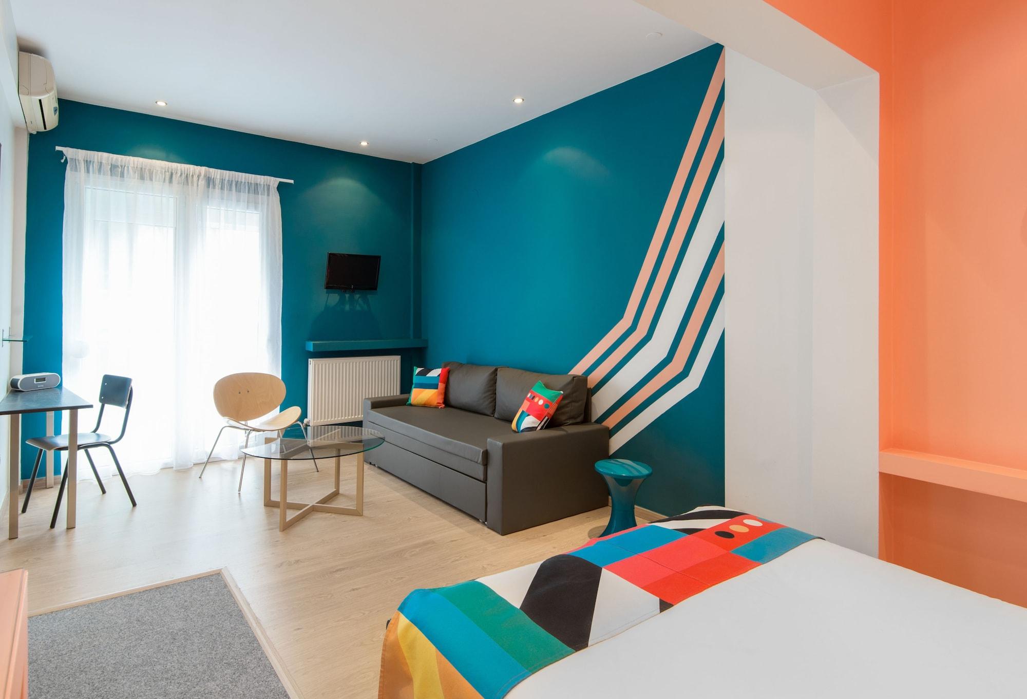 Ferienwohnung Colors Thessaloniki Living Exterior foto