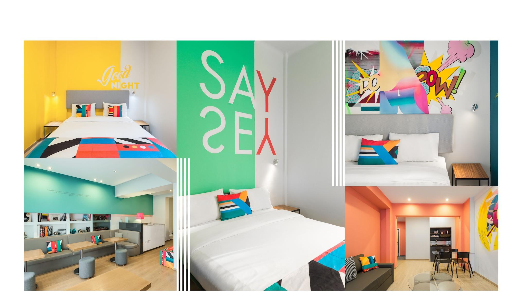 Ferienwohnung Colors Thessaloniki Living Exterior foto
