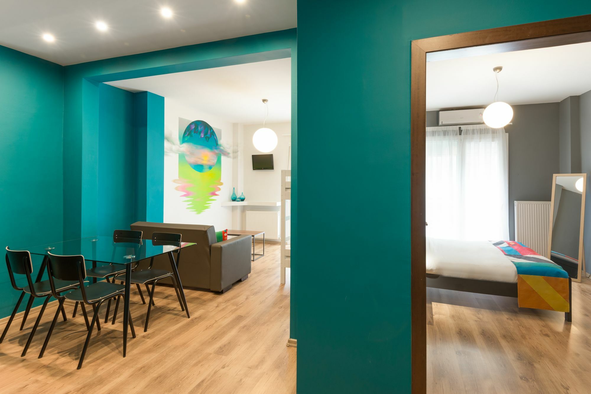 Ferienwohnung Colors Thessaloniki Living Exterior foto