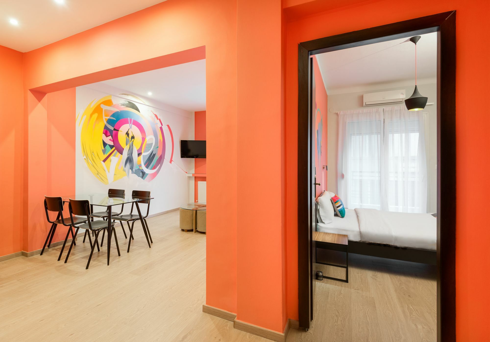 Ferienwohnung Colors Thessaloniki Living Exterior foto
