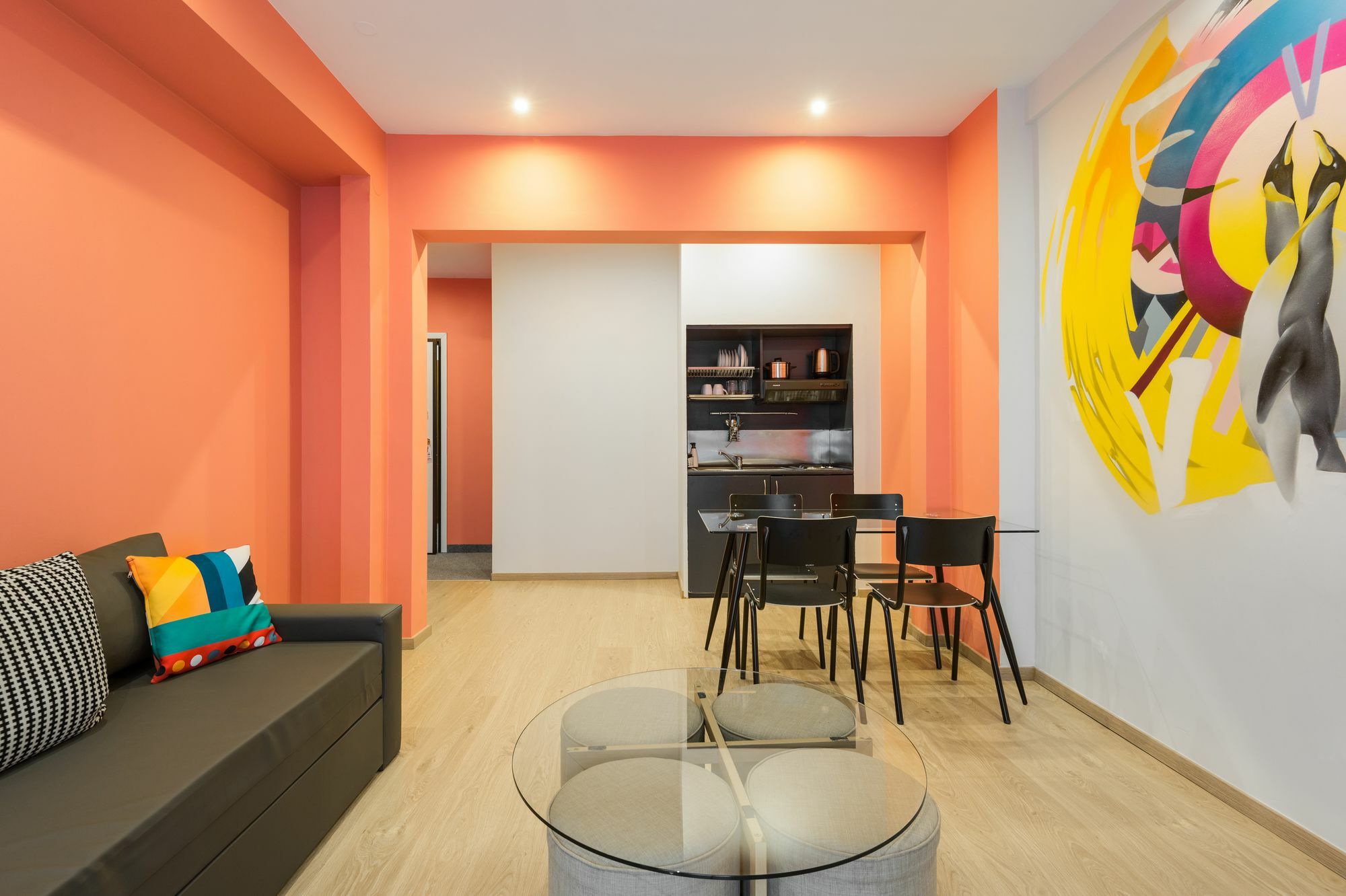 Ferienwohnung Colors Thessaloniki Living Exterior foto